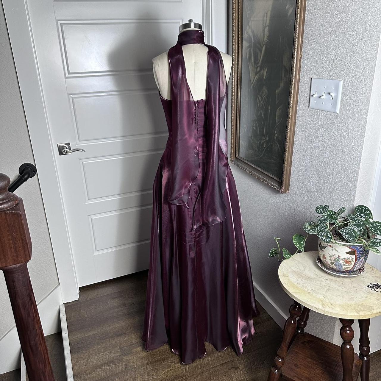 Purple Elegant Vintage Fashion Long Tulle Prom Dress Evening Gown Party Dress gh3585