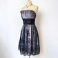 Y2k Lavender Gothic Black Floral Lace Short Tulle Homecoming Dress Birthday Dress gh4660