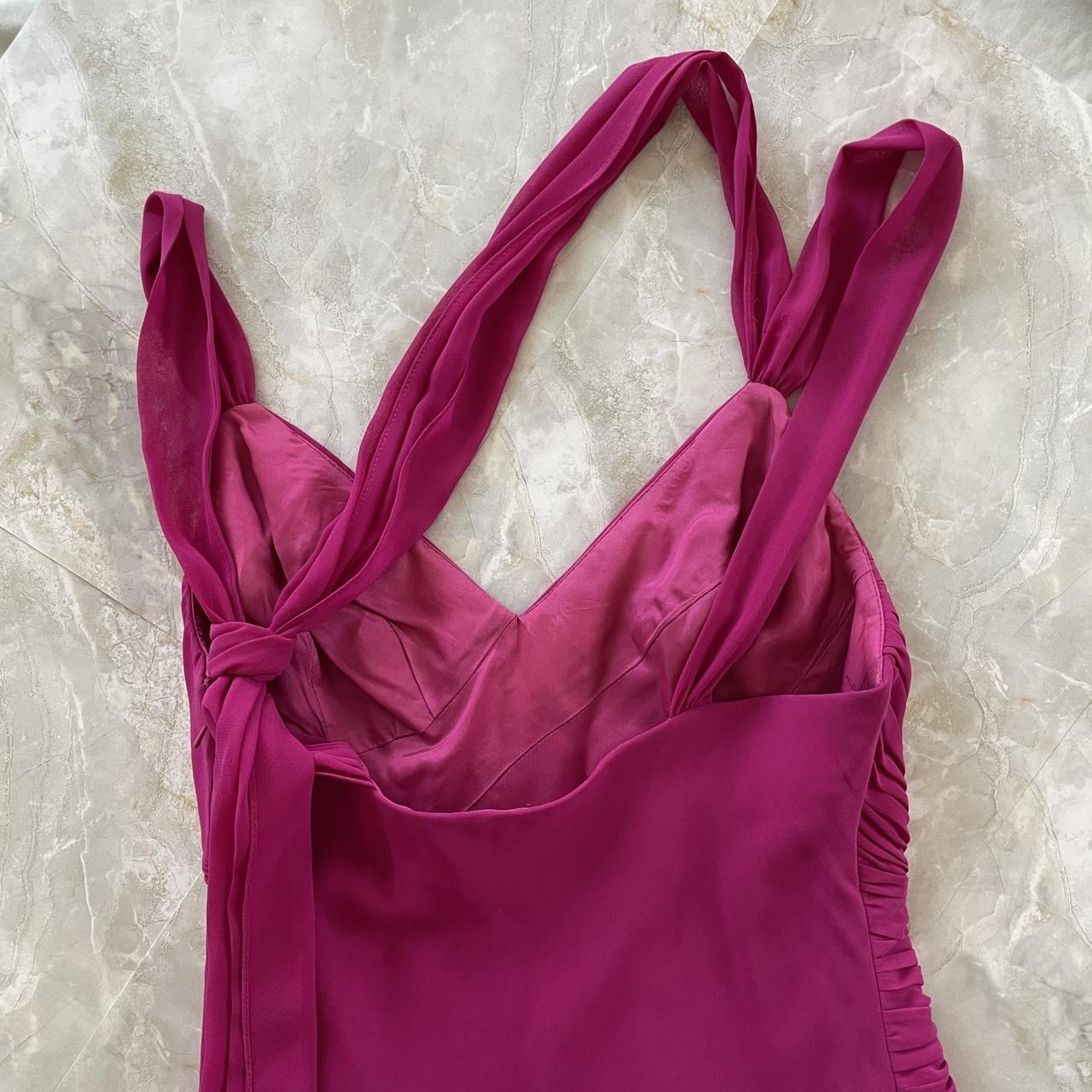 Robe de soirée élégante en mousseline de soie, style corset plissé, mi-longue, asymétrique, courte, violet et magenta, à volants, robe de bal, robe de soirée, robe de danse, gh3812