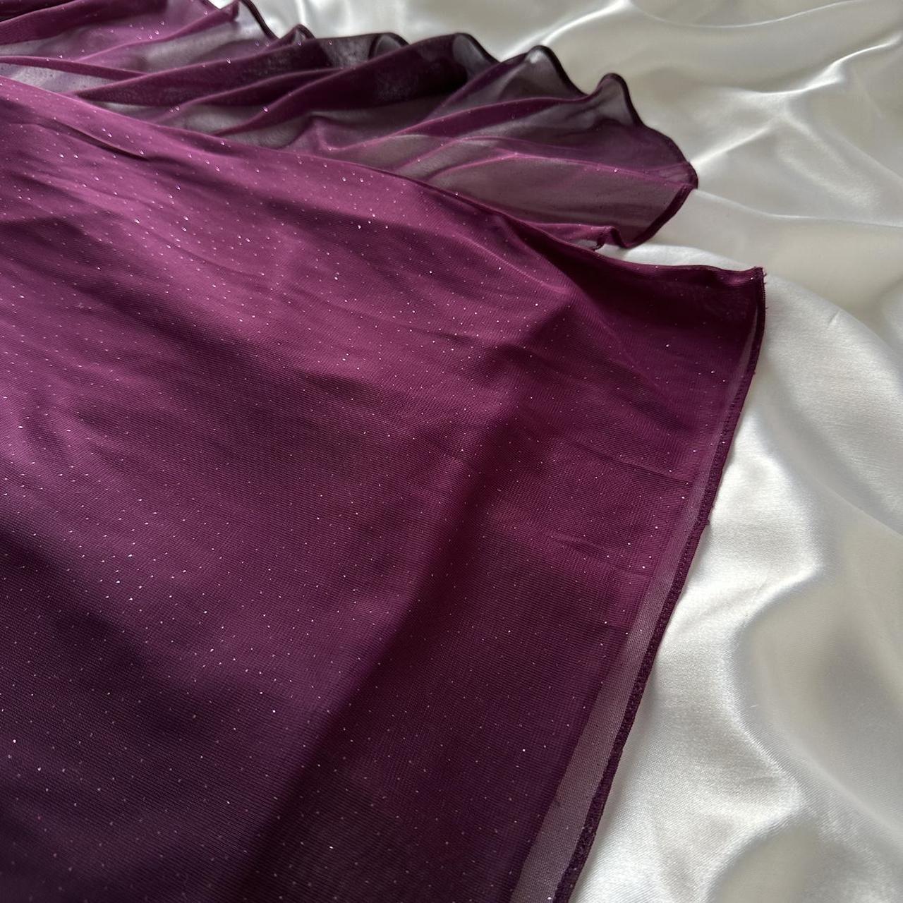Charming dark purple shiny fashion gradient elegant strap long chiffon evening dress party dress prom dress gh3594
