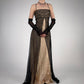 Girlhomeshops--Brown exquisite beaded long satin prom dress party dress gh5503