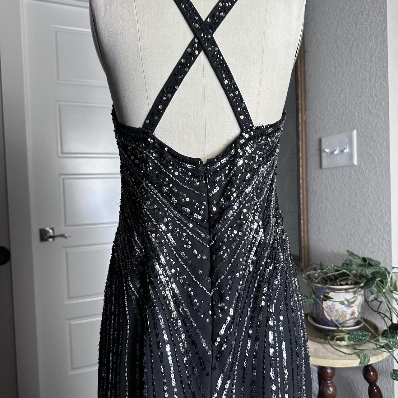 Black Vintage Fashion Elegant Delicate Beaded Sweetheart Neck Spaghetti Straps Long Tulle Chiffon Ball Gown Evening Gown Party Dress Prom Gown gh3682
