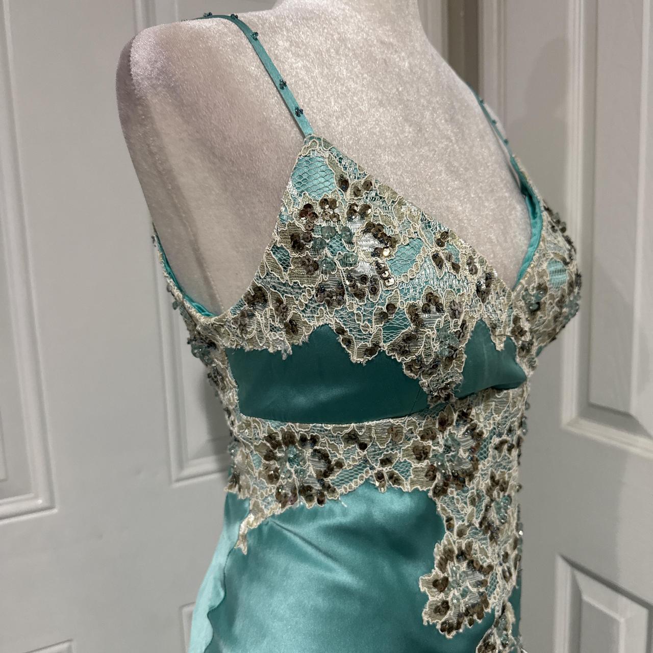 Robe de bal longue en satin vert menthe avec appliques en dentelle, robe de soirée, robe de remise de diplôme, gh4565