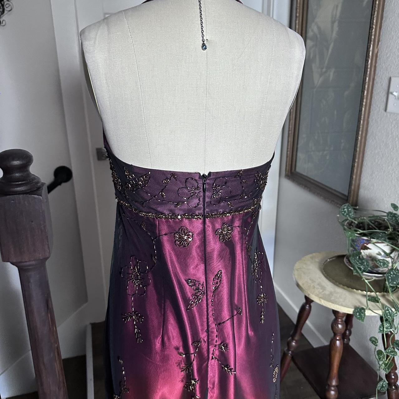 Robe de soirée longue en satin et tulle fuchsia, élégante et raffinée, style vintage, taille haute, style gothique, robe de bal, robe d'anniversaire, robe de bal, robe de remise de diplôme, gh3910