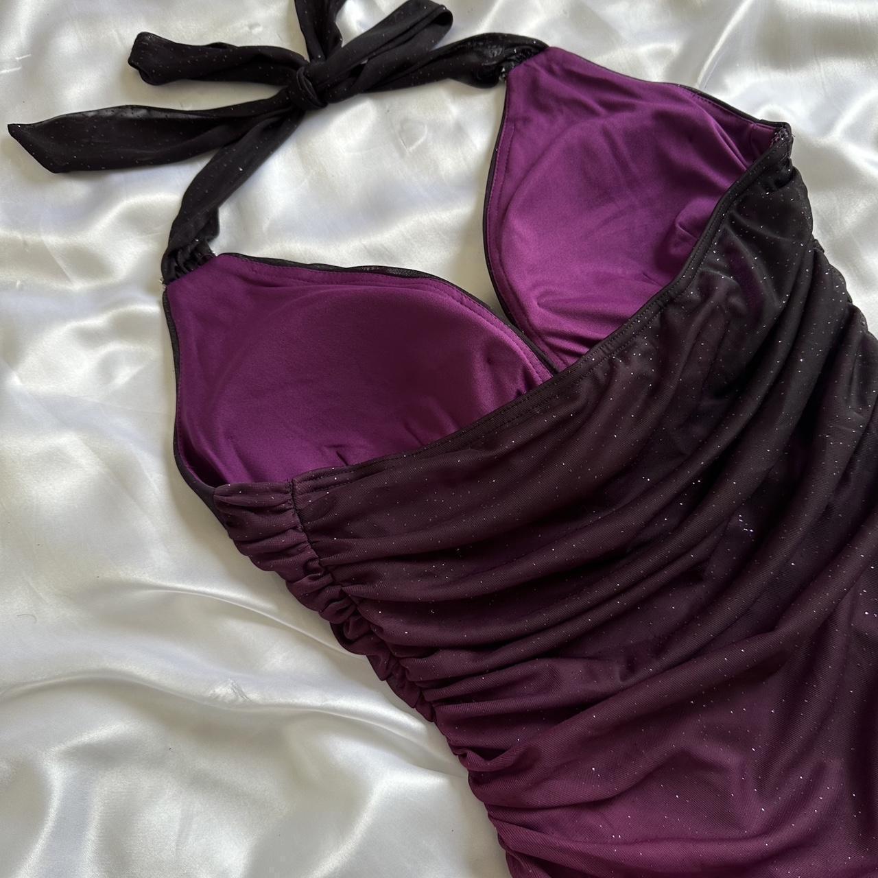 Purple fashion gradient shiny long chiffon ball gown, evening dress, party dress gh3532