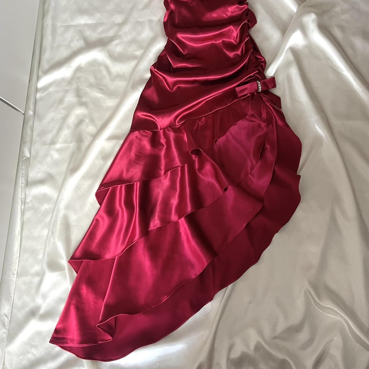 girlhomeshops--Red Retro Elegant Simple Mid-Length Homecoming Dress Date Dress Fashionable And Comfortable Popular Dress gh5674