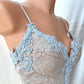 Girlhomeshops--Light blue exquisite lace short homecoming dress birthday party dress gh5490