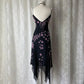 Black Pink Floral Beaded Formal Prom Dress Chiffon Long/Short Homecoming Dress Party Dress gh4620