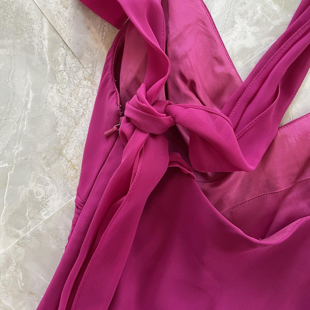 Robe de soirée élégante en mousseline de soie, style corset plissé, mi-longue, asymétrique, courte, violet et magenta, à volants, robe de bal, robe de soirée, robe de danse, gh3812