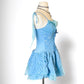Vintage Y2K blue fairy short chiffon formal homecoming dress birthday dress eighth grade gh4659