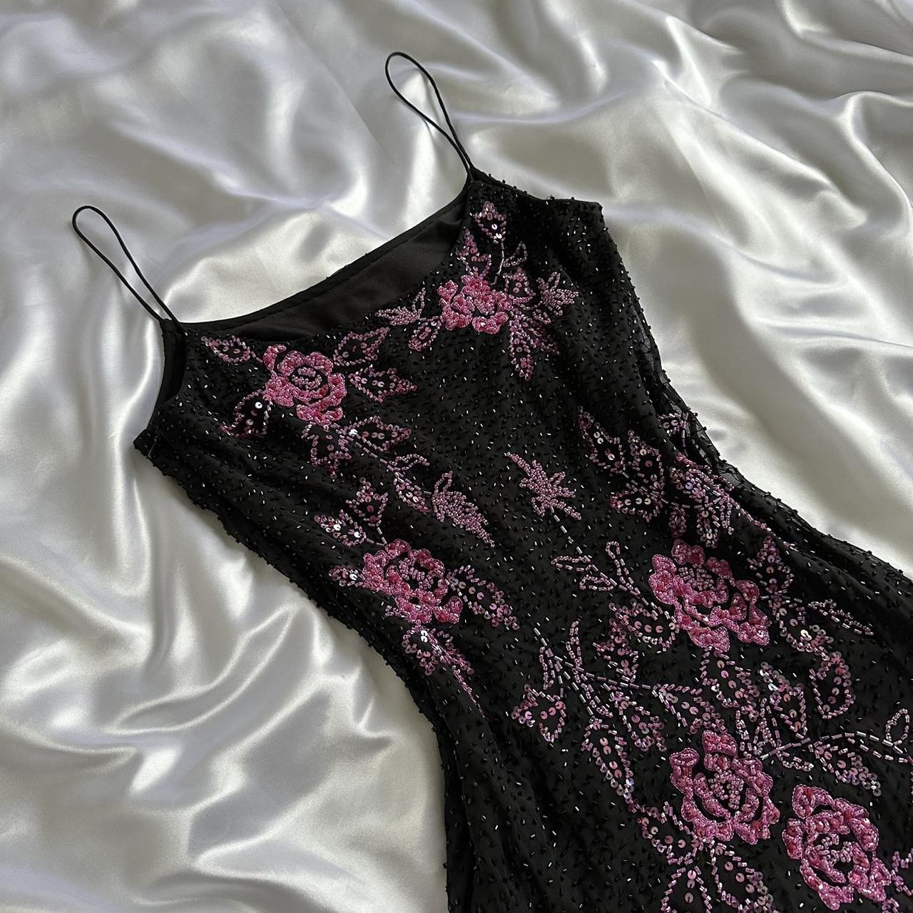 Schwarzes, elegantes Retro-A-Linien-Kleid mit langen Trägern und Spitze, Ballkleid, Abendkleid, Geburtstagspartykleid gh3154