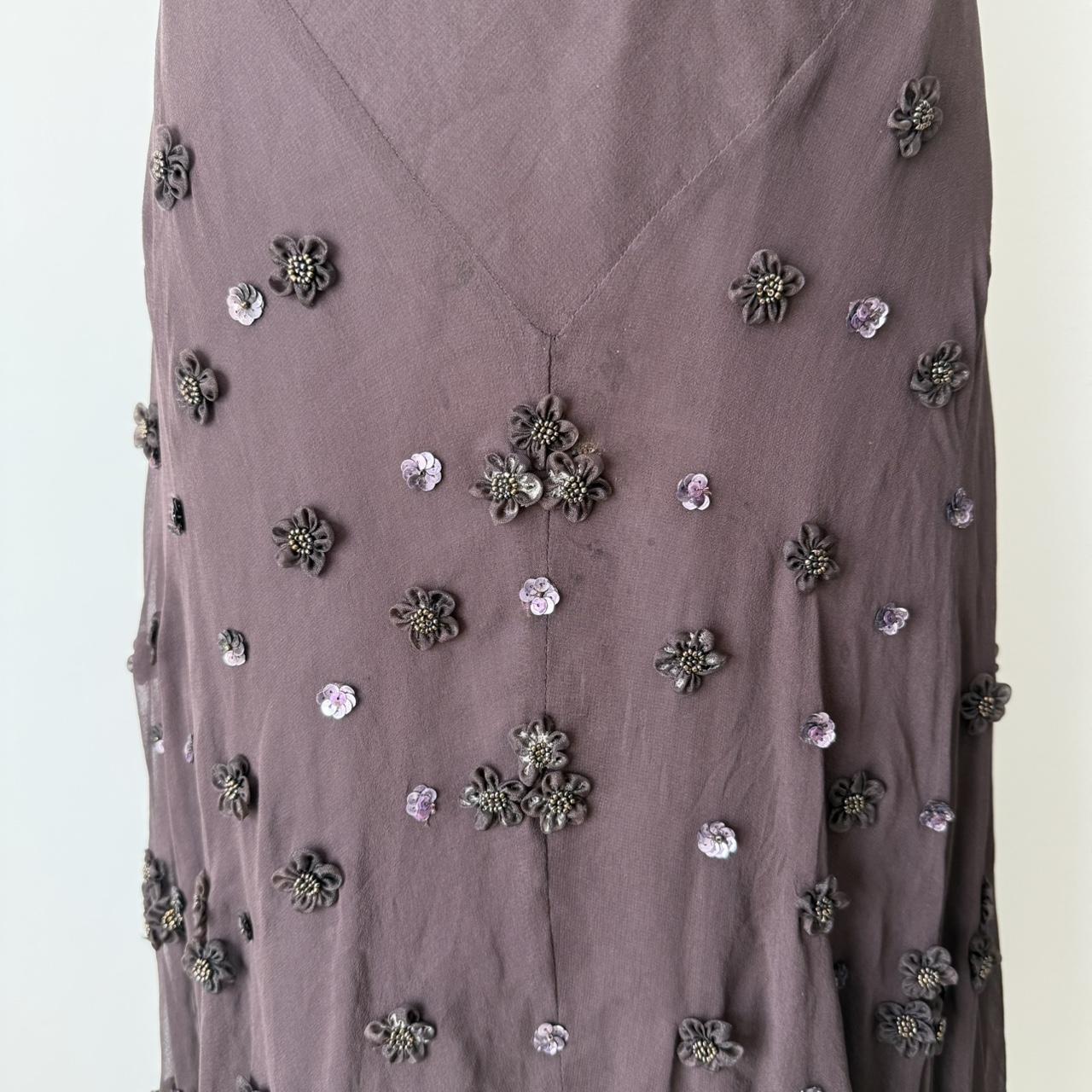 Brown Vintage Gorgeous Elegant Exquisite Floral Beading Long Chiffon Homecoming Dress Prom Dress Evening Dress Party Dress gh4124