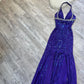 Prom dress purple beautiful retro fairy elegant sequin long chiffon ball gown evening dress party dress gh4719