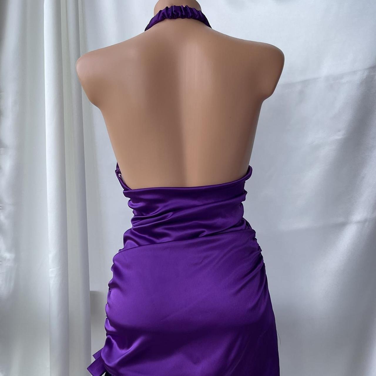 girlhomeshops--Purple Retro Elegant Simple Mid-Length Homecoming Dress Daily Date Dress Weekend Outfit Fashionable And Comfortable Popular Dress gh5673