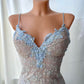 Girlhomeshops--Light blue exquisite lace short homecoming dress birthday party dress gh5490