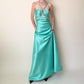 Tiffany blue rhinestone formal prom dress ball gown evening dress gh4591