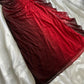 Burgundy shiny elegant strappy long tulle ball gown evening dress birthday party dress gh3900