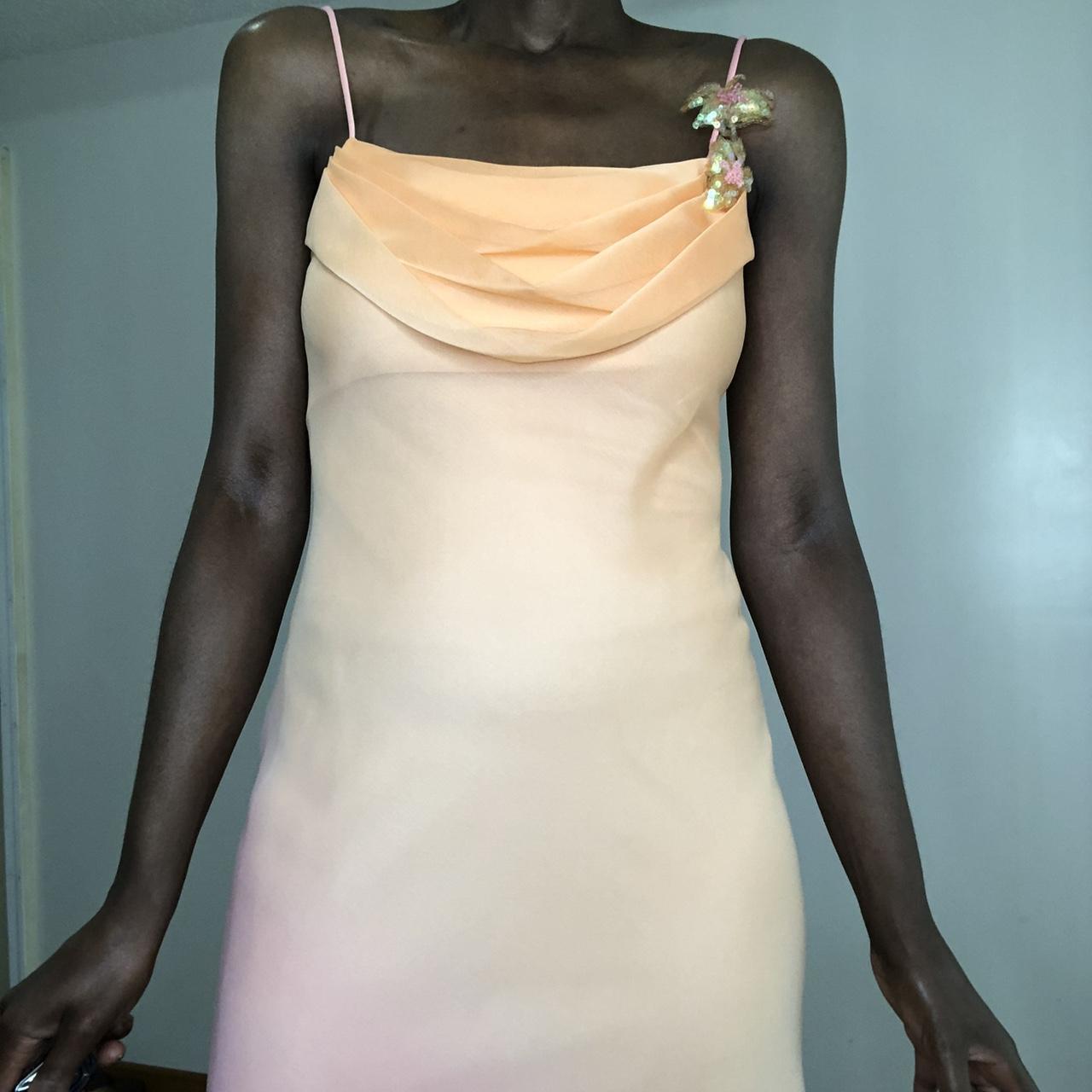 Pink orange fashion gradient long formal Prom dress evening dress party dress gh4903