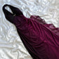 Charming Deep Purple Shiny Fashion Elegant Strap Long Chiffon prom dress Evening Dress Party Dress gh3593