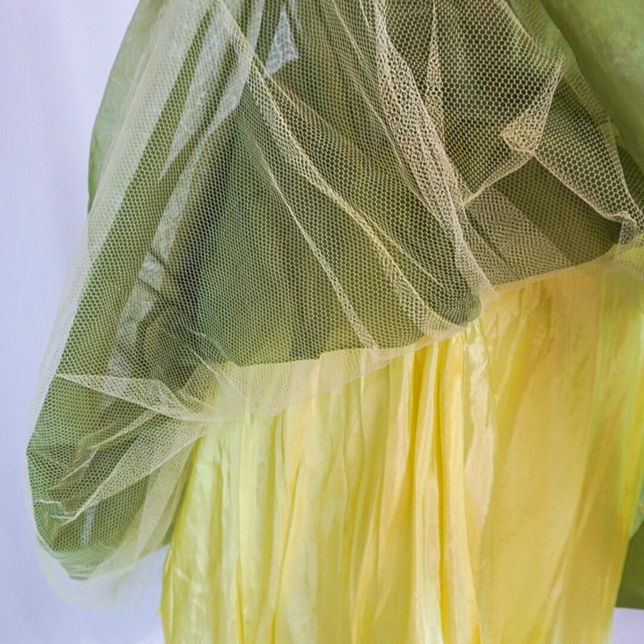 Yellow Green Vintage Elegant Sweet Delicate Floral Appliqué Suspender Cake Dress Puffy Skirt Short Knee Length Prom Dress Evening Dress Homecoming Dress gh3672