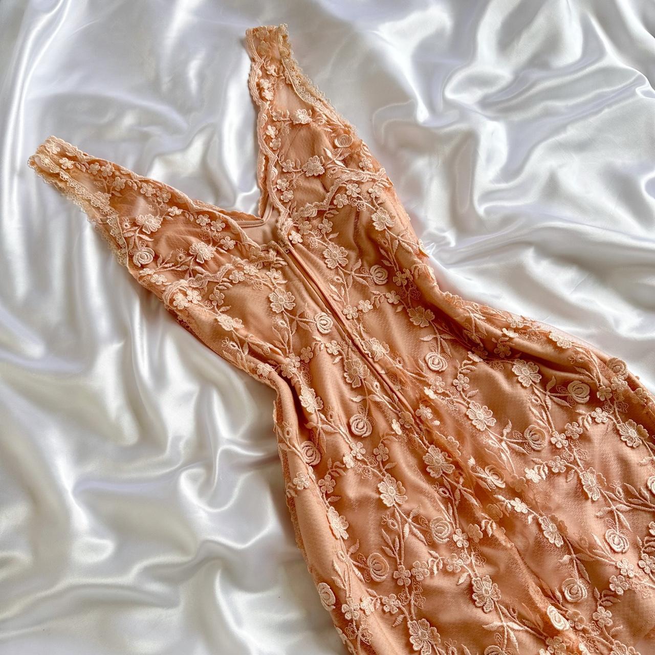 Blush pink light pink gorgeous exquisite vintage fashion floral long elegant chiffon ball gown evening dress birthday party dress prom dress Bridesmaids Dresses gh3645