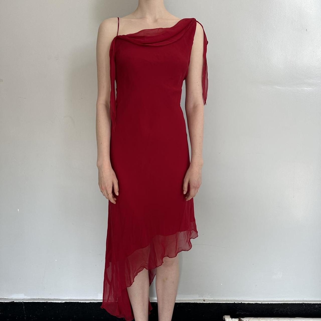 Red fashion elegant long chiffon formal Prom dress evening dress party dress gh4904