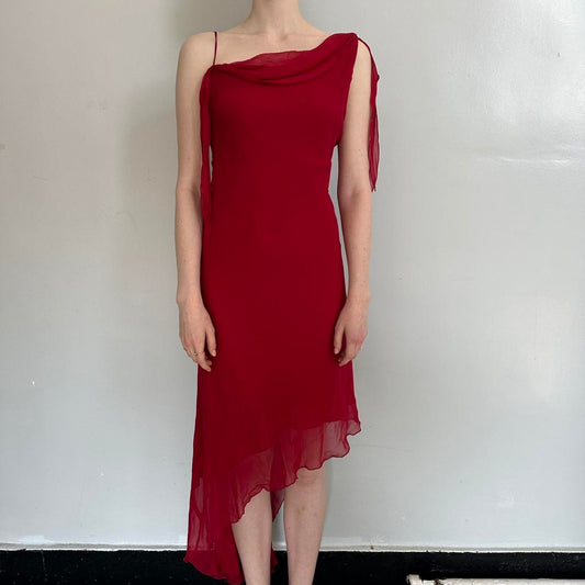 Red fashion elegant long chiffon formal Prom dress evening dress party dress gh4904