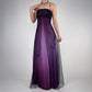 Purple Elegant Beautiful Exquisite Floral Beading Vintage A-Line Spaghetti Strap Long Satin Tulle Ball Gown Evening Dress Birthday Party Dress Prom Dress gh3909