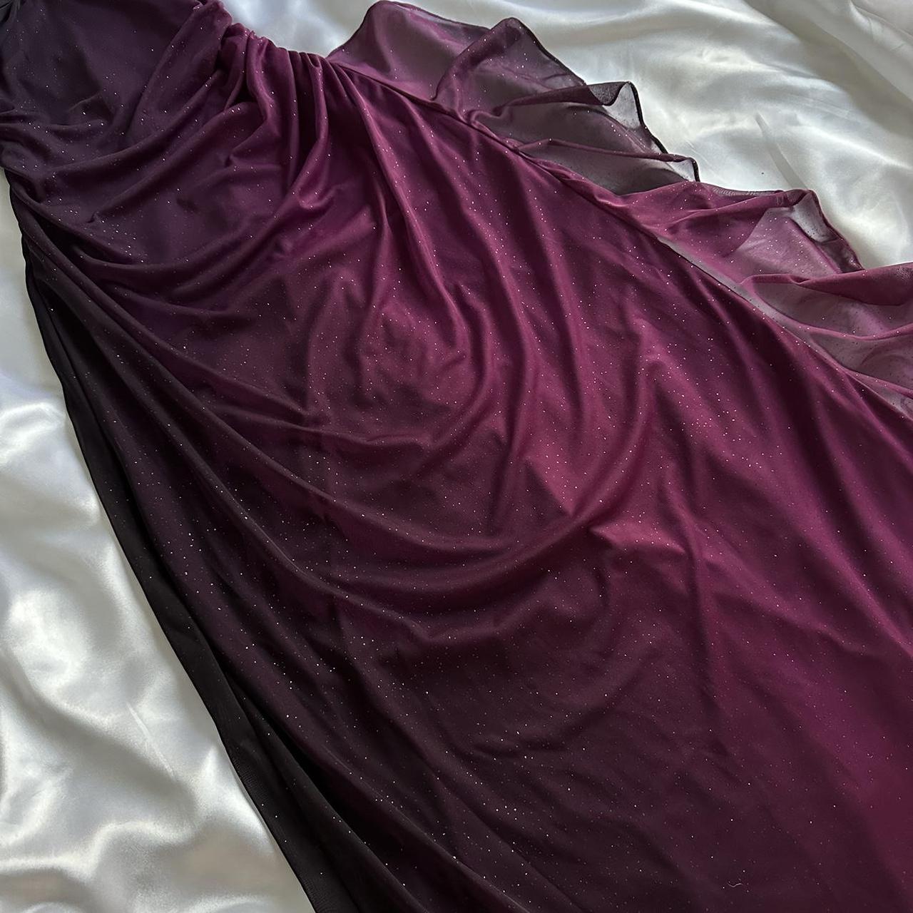 Charming Deep Purple Shiny Fashion Elegant Strap Long Chiffon prom dress Evening Dress Party Dress gh3593