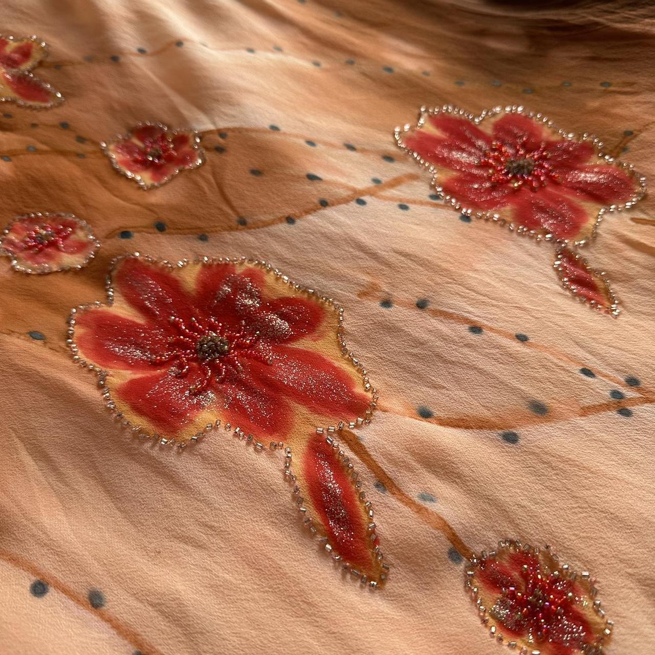 Orange Yellow fashion halter floral beading long elegant chiffon ball gown evening dress gh3284