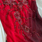 Robe de soirée courte mi-longue à perles et dégradé de mode rouge et noir, robe de bal, gh4675