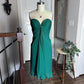 Girlhomeshops--Strapless green simple fashionable short satin formal homecoming dress gh5502
