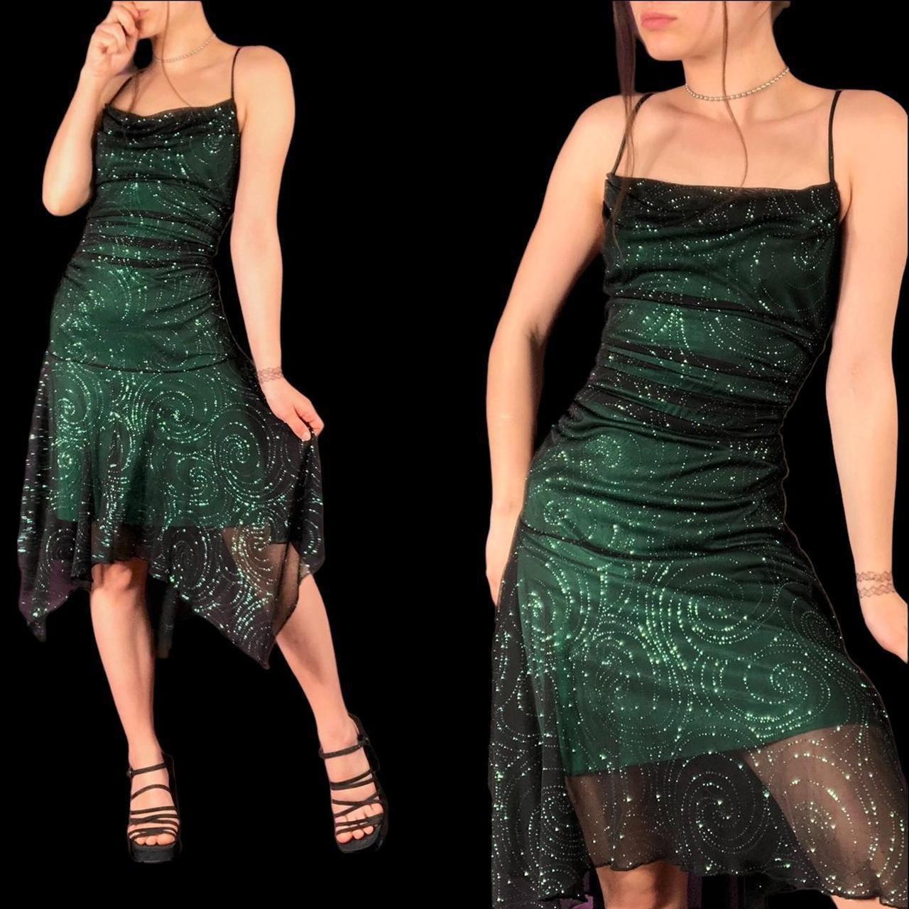 Green vintage sparkly formal homecoming dress short Chiffon gothic rock fairy hoco dress homecoming dance prom dress gh4608