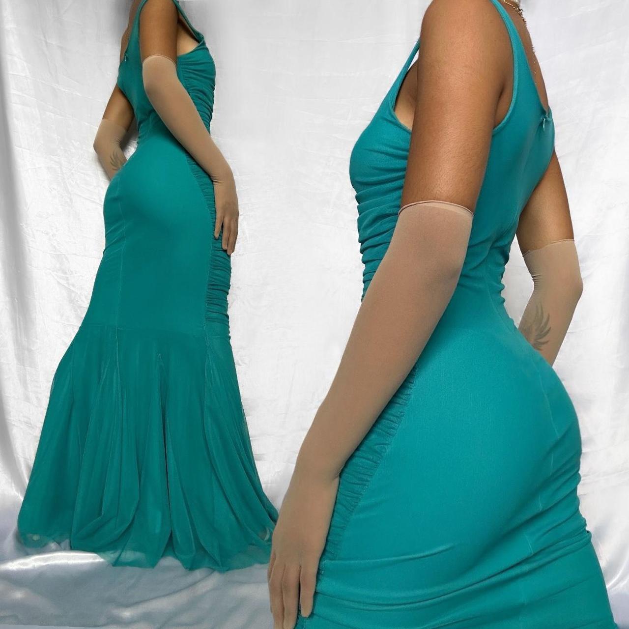 Turquoise Stunning Vintage Gorgeous Exquisite Floral Beaded Straps Long Chiffon Ball Gown Evening Dress Party Dress Prom Dress gh3867