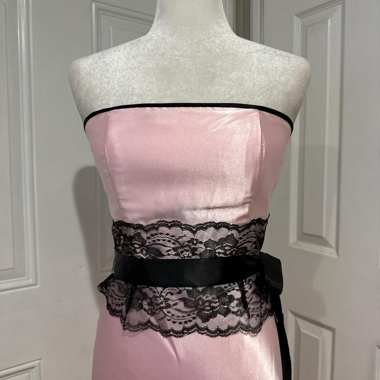 Robe de bal longue en satin rose/vert en dentelle, robe de soirée, robe de remise de diplôme gh4566