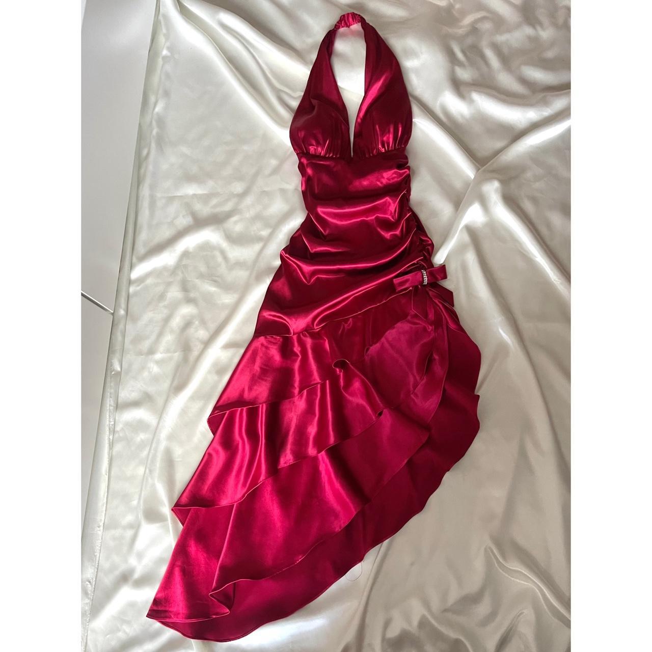 girlhomeshops--Red Retro Elegant Simple Mid-Length Homecoming Dress Date Dress Fashionable And Comfortable Popular Dress gh5674