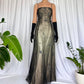 Champagne Brown Gorgeous Vintage Elegant Exquisite Beading Long Chiffon Ball Gown Evening Gown Party Dress Prom Dress gh3709