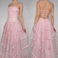 Girlhomeshops-$169.00 Pink multi-layered fashionable and elegant long tulle ball gown evening dress graduation dress gh5142