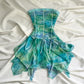 Green gradient fairy short chiffon homecoming dress birthday dress gh4662