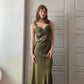 Olive Green Vintage Fashion Elegant Beading Bodycon Long Prom Gown Evening Dress Party Dress gh3459