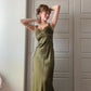Olive Green Vintage Fashion Elegant Beading Bodycon Long Prom Gown Evening Dress Party Dress gh3459