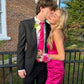 Hot Pink Sexy Fashion V Neck Mermaid Long Elegant Satin Prom Dress, Evening Dress, Birthday Costume Party Dress gh3534