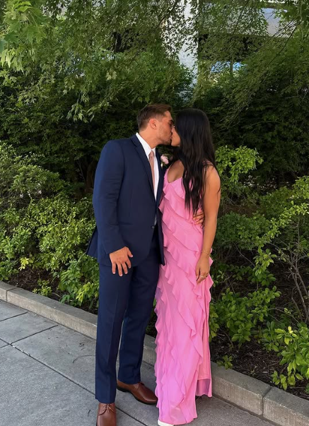 Rosa Spaghettiträger Mode Elegante Lange Chiffon Rüschen Ballkleid Abendkleid Partykleid gh3253