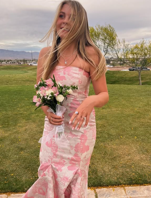 Pink Elegant Fashion Floral Long Slim Fit prom dress Evening Dress Party Dress Bridesmaid Dresses gh3316