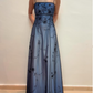 Blue Delicate Beaded Long Tulle Elegant Ball Gown Evening Dress Formal Birthday Party Dress Prom Dress gh3611