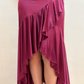 Purple Fashion Elegant Fairy Exquisite Beaded Suspender Long Satin Ruffle Ball Gown Evening Dress Birthday Party Dress Prom Dress gh3759