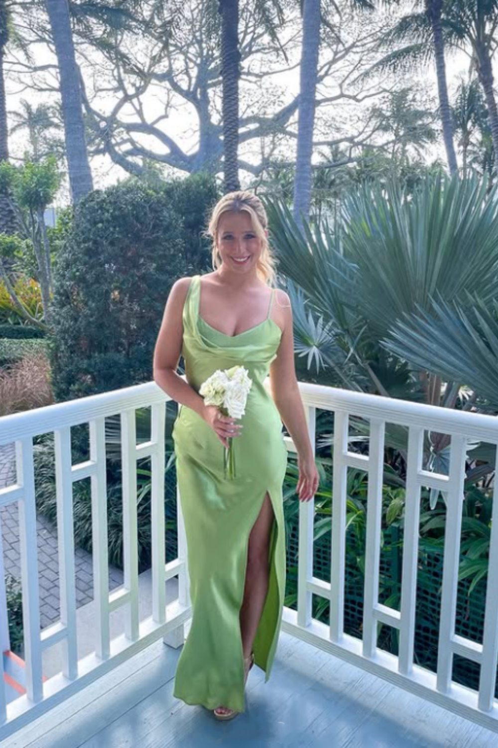 Green Fashion Elegant Spaghetti Straps Long Slit Sexy Satin Ball Gown Evening Dress Wedding Guest Birthday Party Dress Prom Dress gh3763