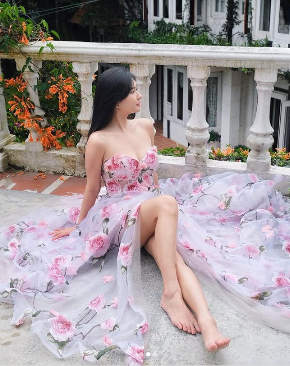 Pink Fashion Elegant Floral Long Chiffon Ball Gown Evening Dress Wedding Guest Party Dress Prom Dress gh3770
