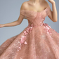 Off Shoulder Sweetheart 3D Flower Pleats Lace Pocket Tulle Prom Dresses Formal Wedding Party Gowns  gh2189