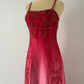 Robe de soirée longue en satin et tulle, rose, magnifique, vintage, élégante, exquise, perles, robe de bal, gh3933
